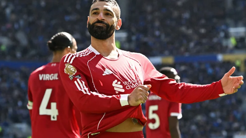 Mohamed Salah fait plier Everton, le nombre de buts en derby qui lui permet d&rsquo;égaler le record de Steven Gerrard