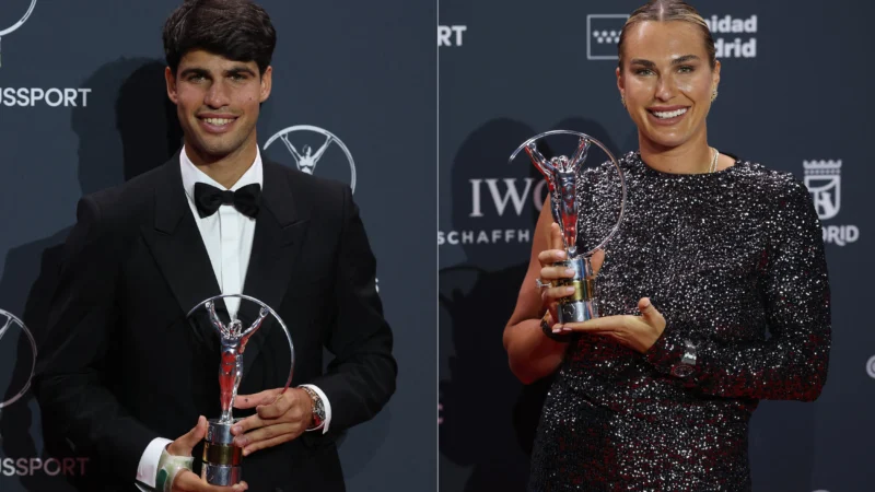 Consécration d&rsquo;Alcaraz et Sabalenka aux Laureus Awards et le pilote automobile désigné révélation de l&rsquo;année