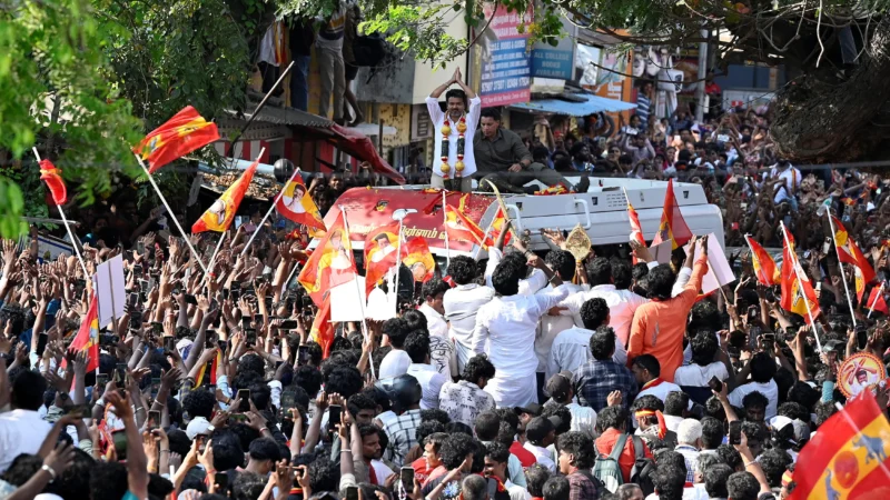 Élections au Tamil Nadu : l&rsquo;acteur Vijay en lice et la quantité d&rsquo;or promise aux jeunes mariées