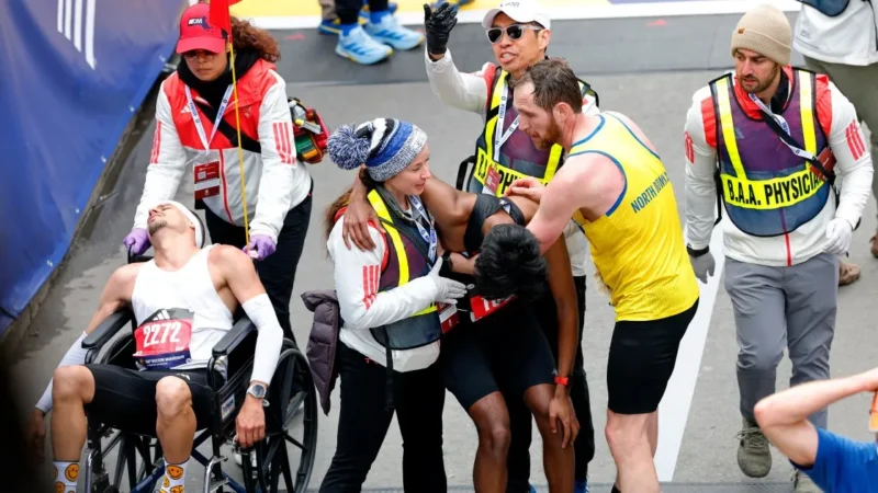 Marathon de Boston : le message d&rsquo;Aaron Beggs après avoir secouru un concurrent