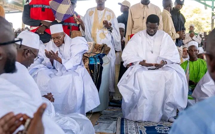 Daaka : Diomaye Faye rend visite à Thierno Ahmadou Tidiane Ba, Khalif Général de Médina Gounass