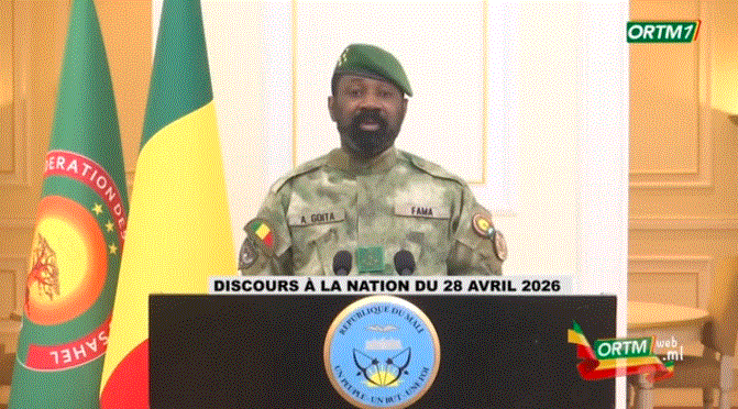 « Plan de déstabilisation »: Assimi Goïta s’adresse à la Nation après les offensives terroristes contre le Mali (vidéo)