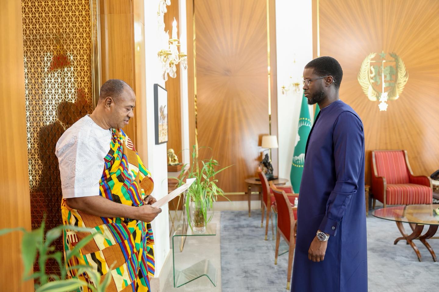 Diplomatie : Trois diplomates présentent leurs lettres de créance au président Diomaye Faye