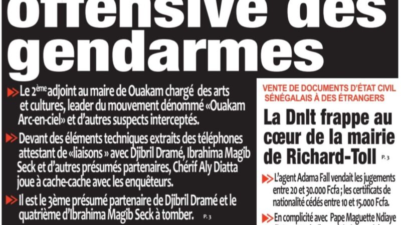 Découvrez les Unes des journaux sénégalais du mercredi 15 avril 2026