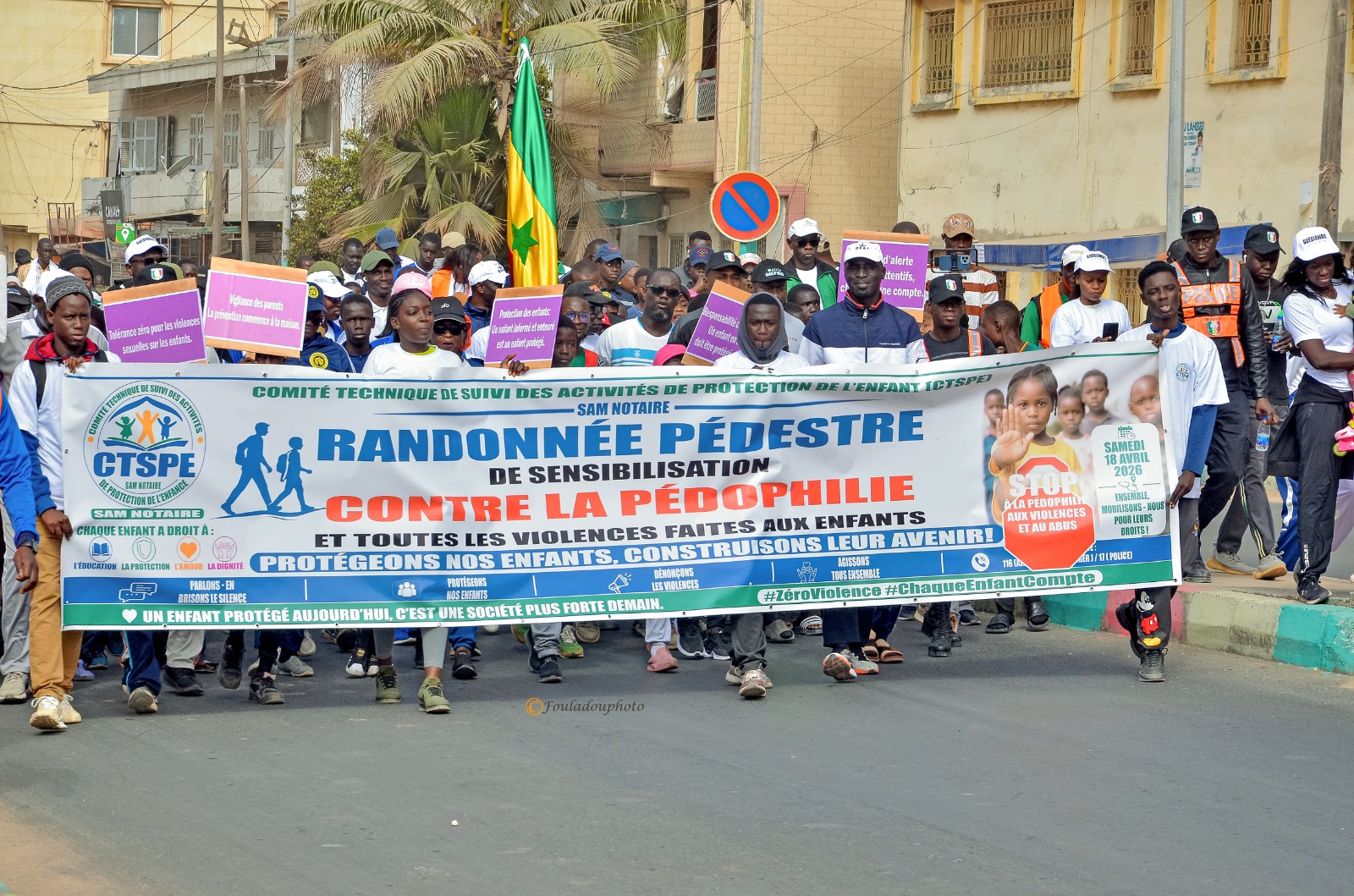 Guédiawaye : Une randonnée de 4 km pour dire non aux violences faites aux enfants