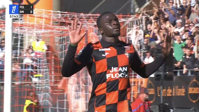 Lorient : Regardez le magnifique but de Bamba Dieng contre son ancien club, l&rsquo;OM (vidéo)