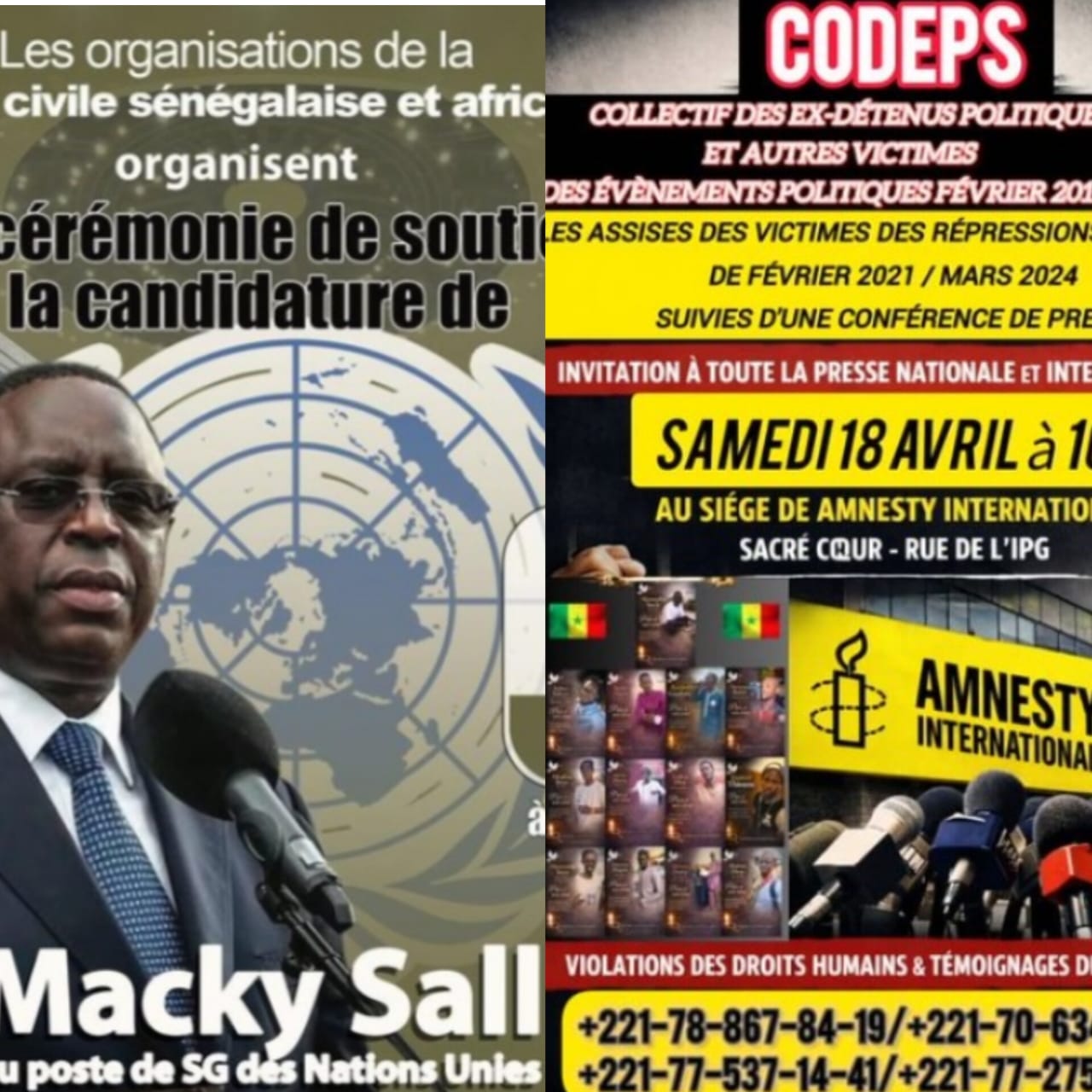 18 avril à Dakar : Ex-détenus politiques et société civile face à face sur le cas Macky Sall