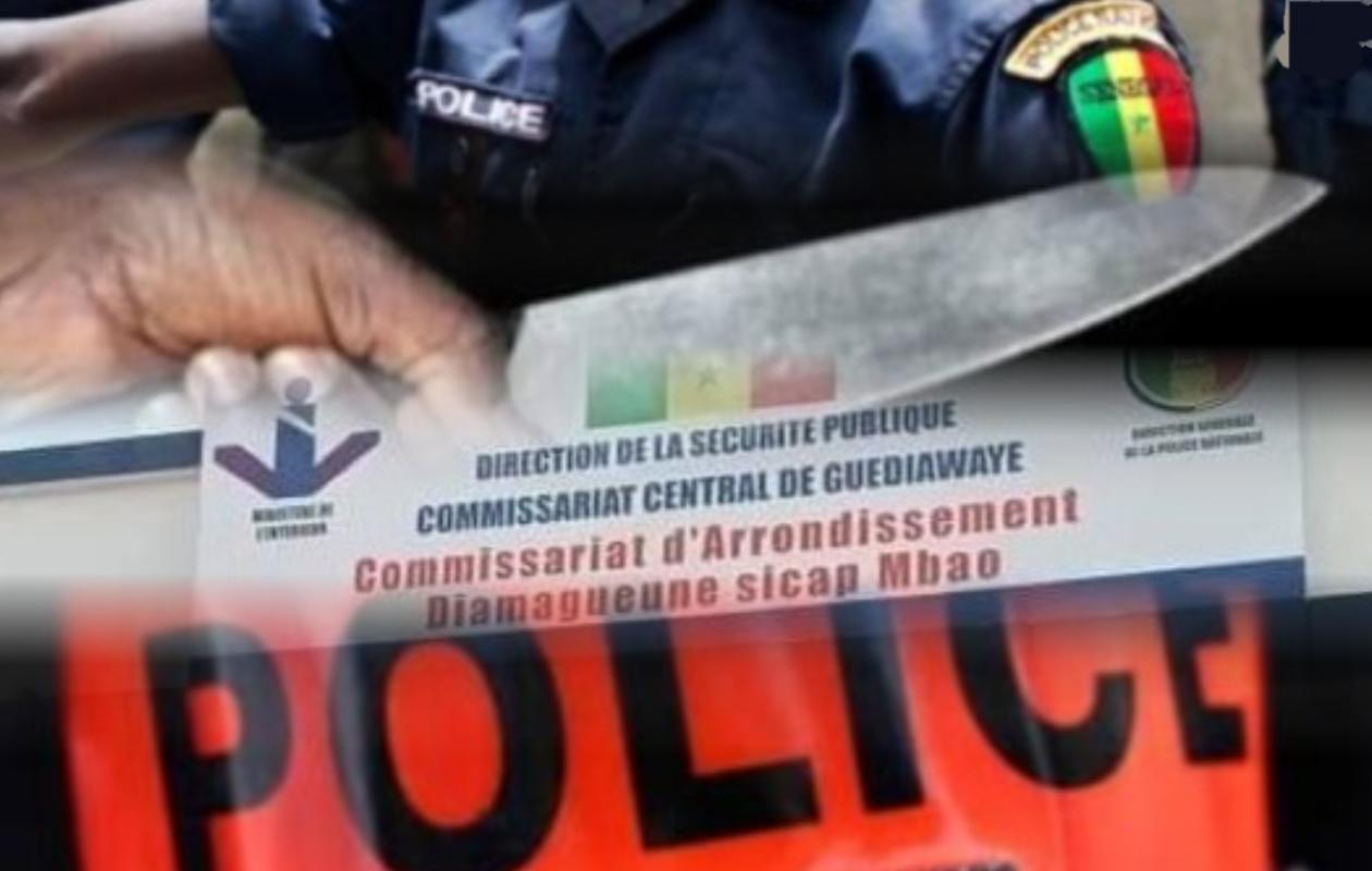 Diamaguène : Un policier poignardé par le plaignant dans une affaire d’escroquerie