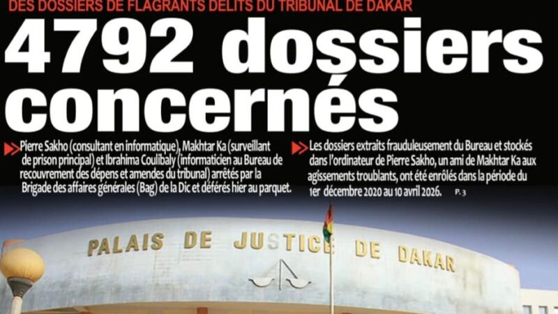 Découvrez les Unes des journaux sénégalais du mardi 14 avril 2026