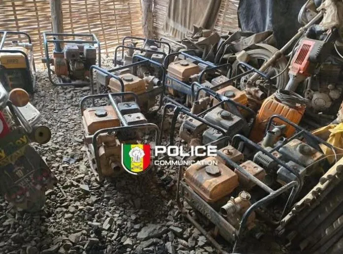 Kidira : la police saisit du matériel d’orpaillage clandestin près de la Falémé