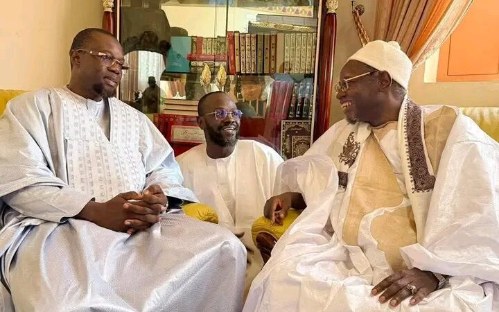 Tabaski -Massalikoul Djinane: Ousmane Sonko reçu par Serigne Moustapha Mbacké Abdou Khadre