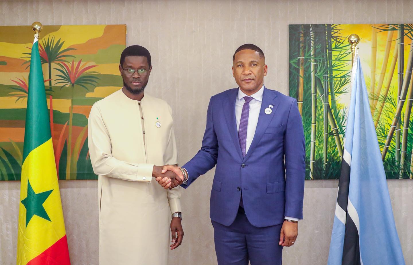 Sénégal – Botswana : Bassirou Diomaye Faye et Duma Boko veulent renforcer la coopération bilatérale