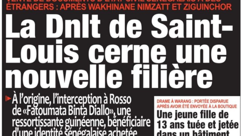 Découvrez les Unes des journaux sénégalais du mercredi 13 mai 2026