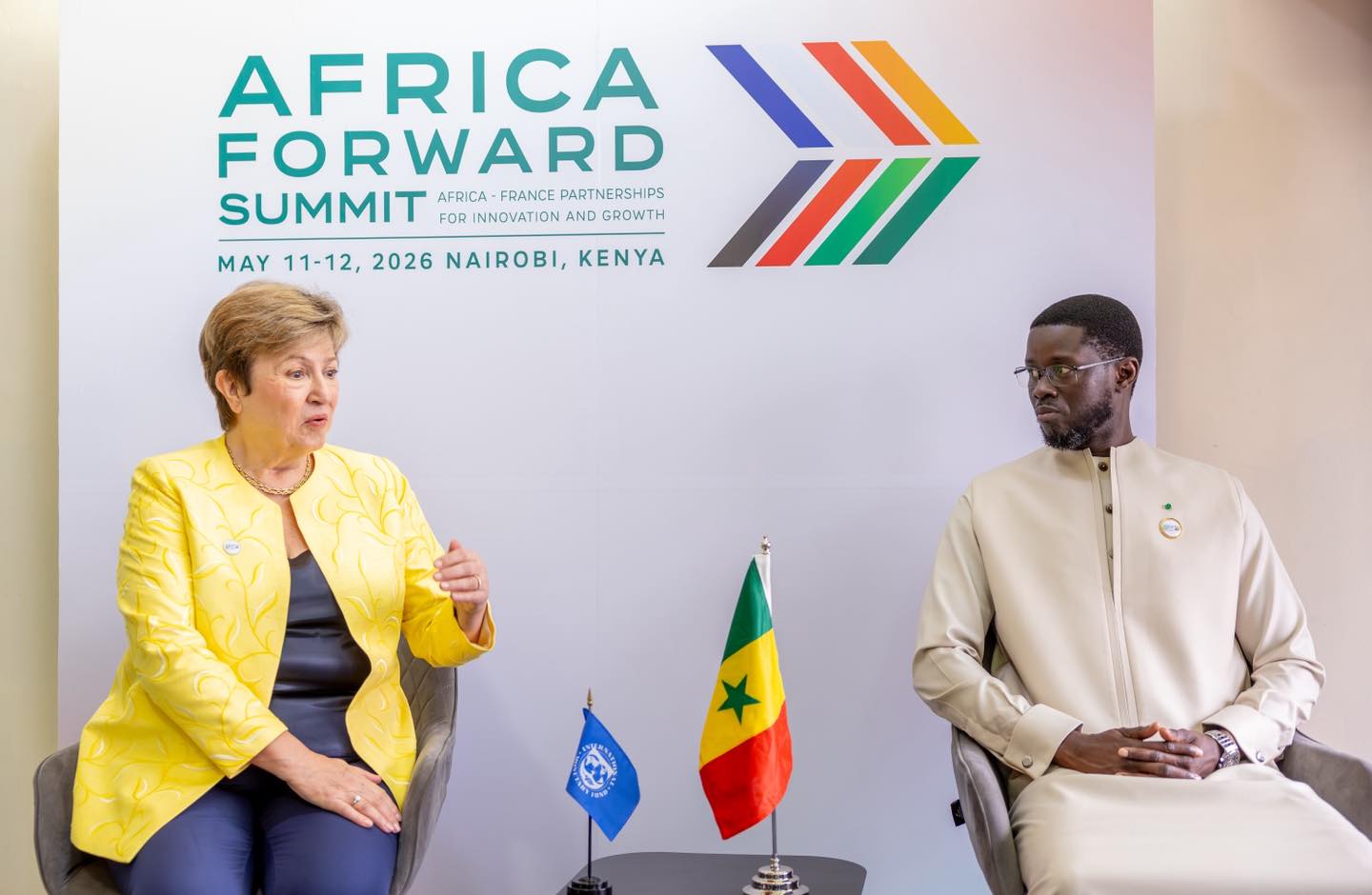 Dette et économie : Bassirou Diomaye Faye échange avec la directrice générale du FMI