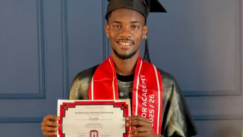 Fierté sénégalaise : Cheikh Footstyle certifié créateur de contenu international par la Bundesliga