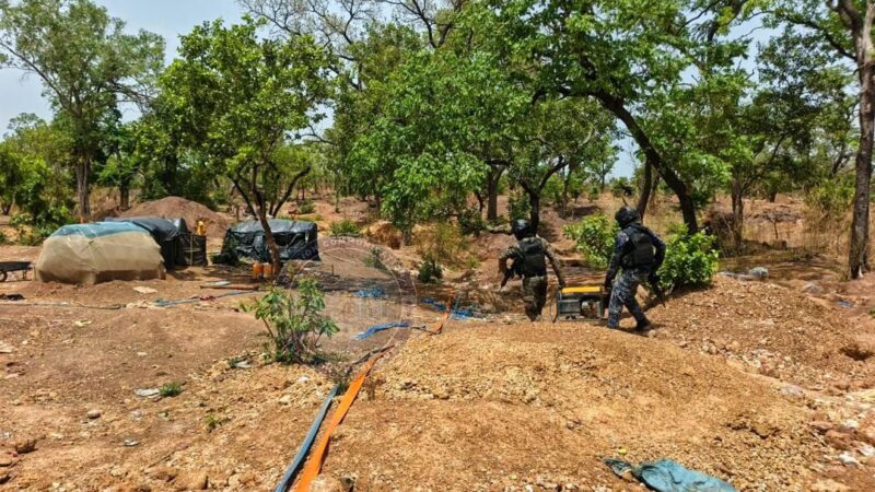 Lutte contre l’exploitation irrégulière des ressources naturelles : démantèlement de sites d’orpaillage clandestins à Missira Sirimana