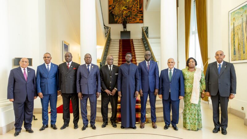 Diomaye Faye reçoit les parlementaires francophones africains au Palais