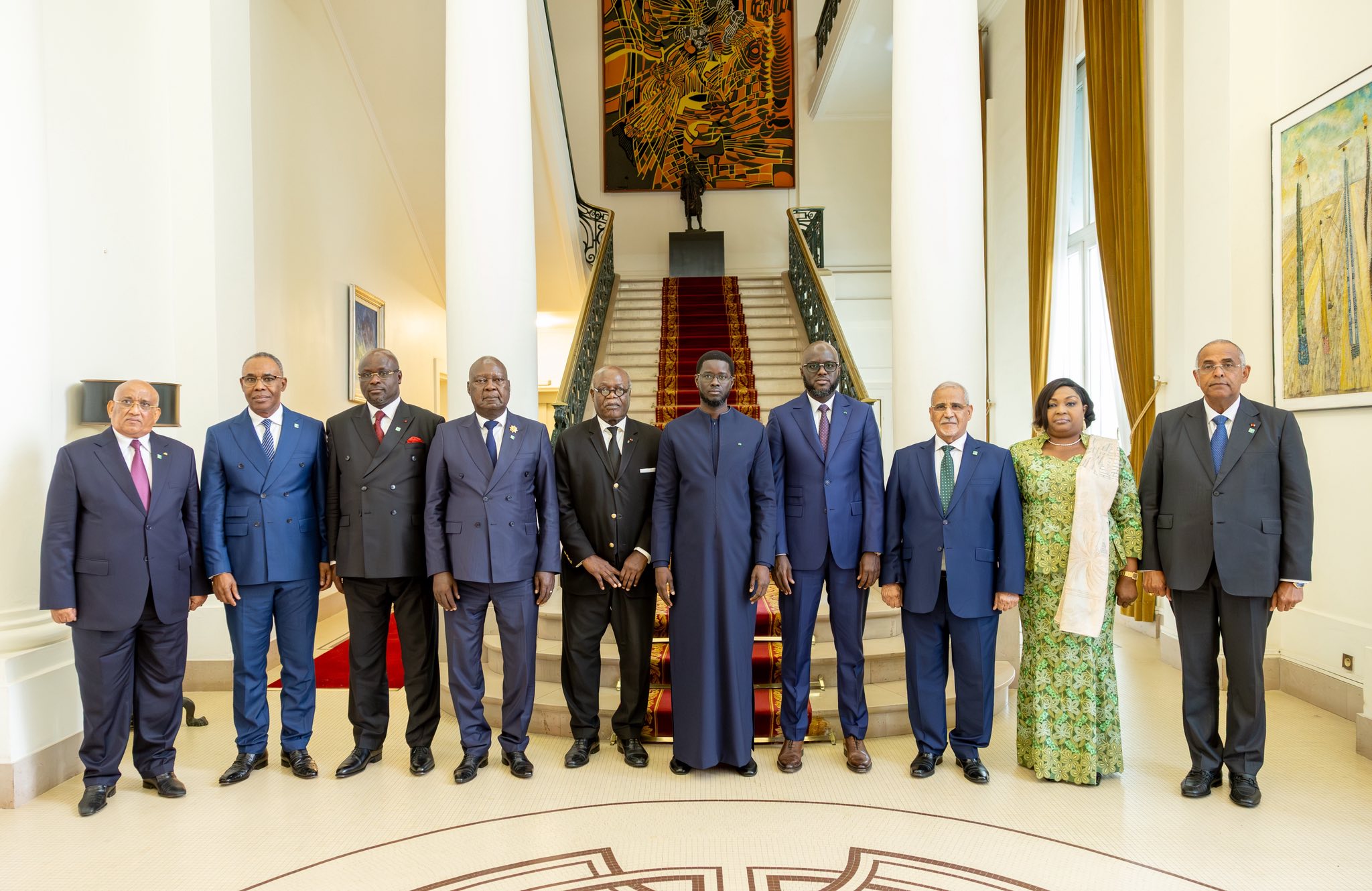 Diomaye Faye reçoit les parlementaires francophones africains au Palais