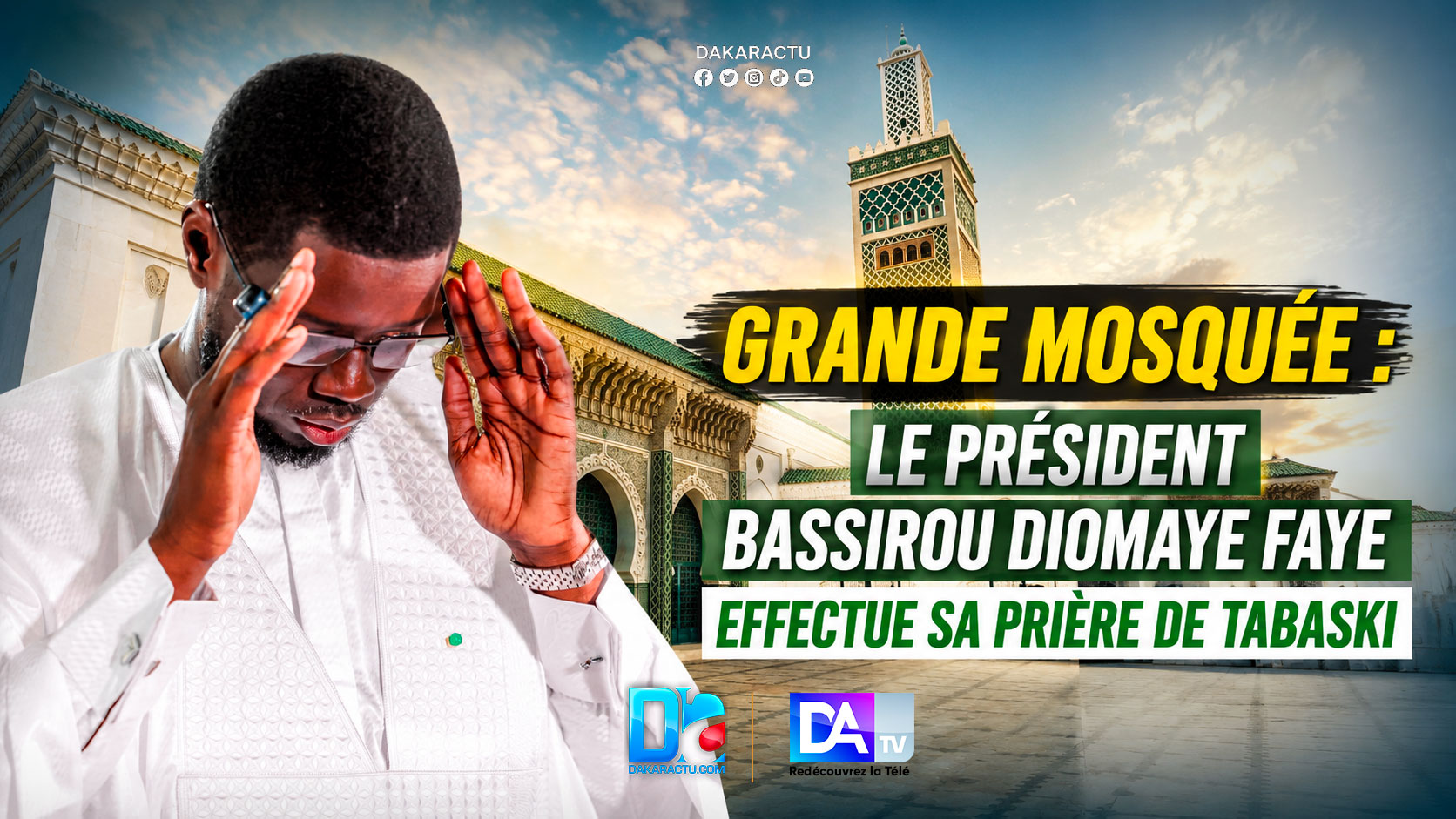 Tabaski 2026 : le président Bassirou Diomaye Faye prie à la Grande Mosquée de Dakar