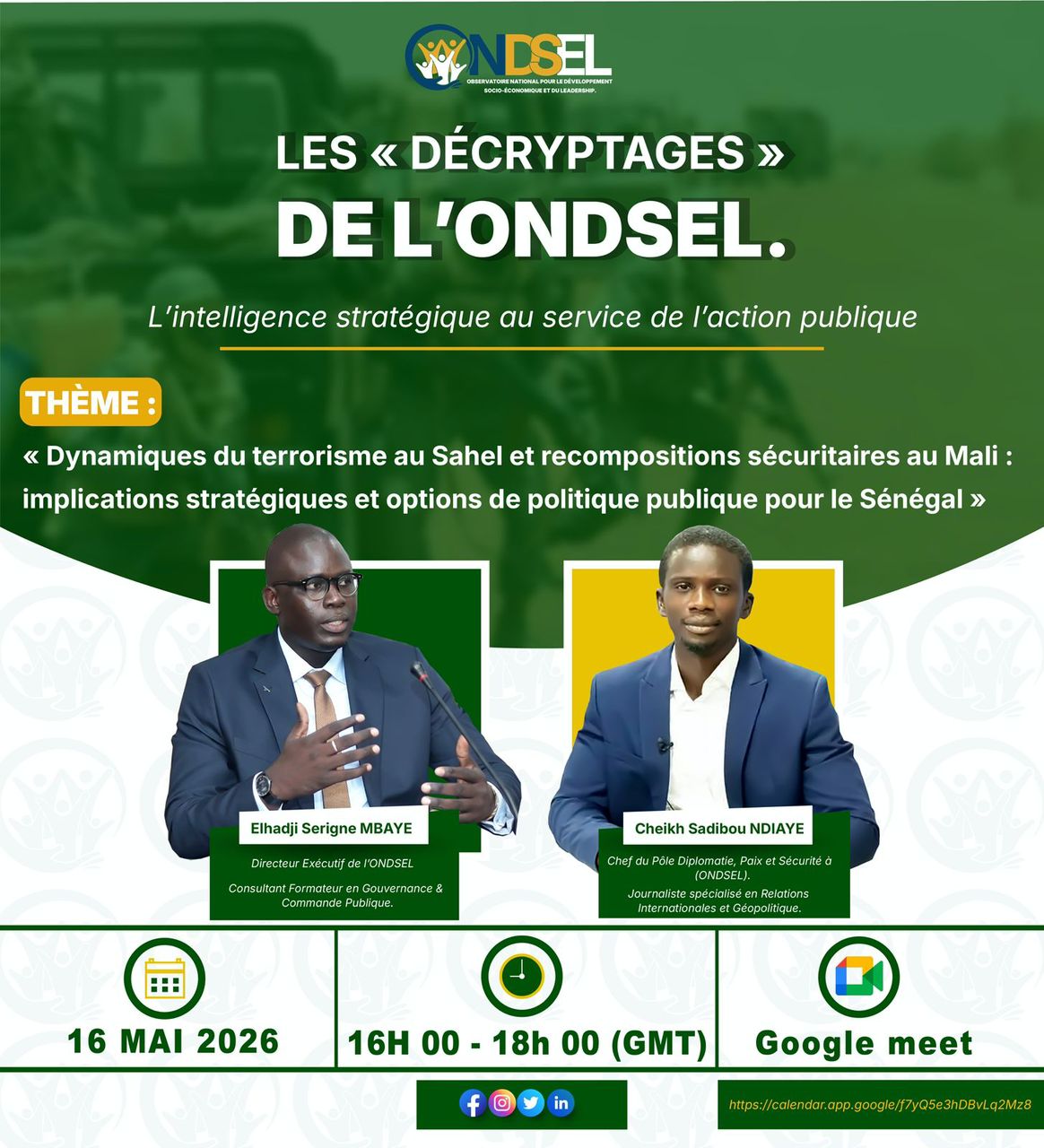 Terrorisme au Sahel : des experts pointent les vulnérabilités du Sénégal