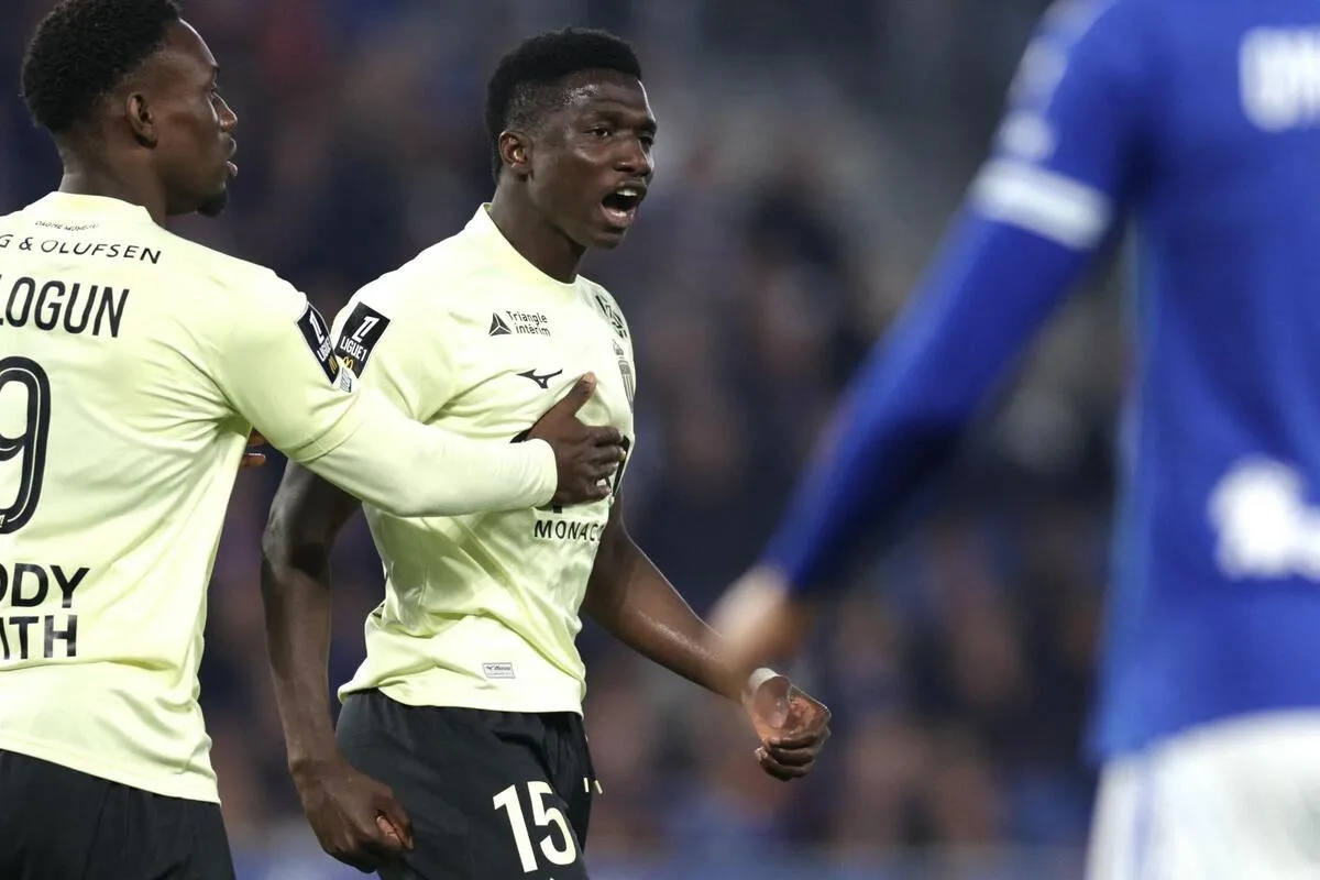 AS Monaco: Lamine Camara signe un doublé malgré la défaite renversante à Strasbourg