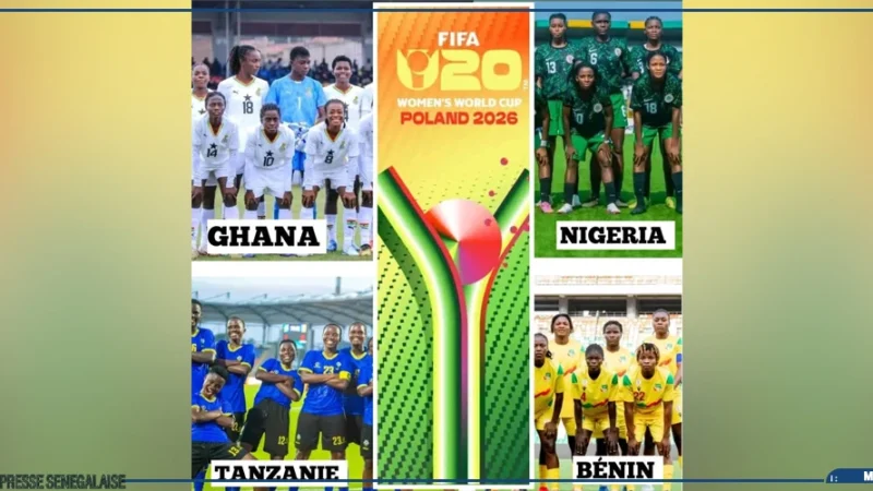 Mondial U20 féminin 2026 : les groupes des quatre pays africains