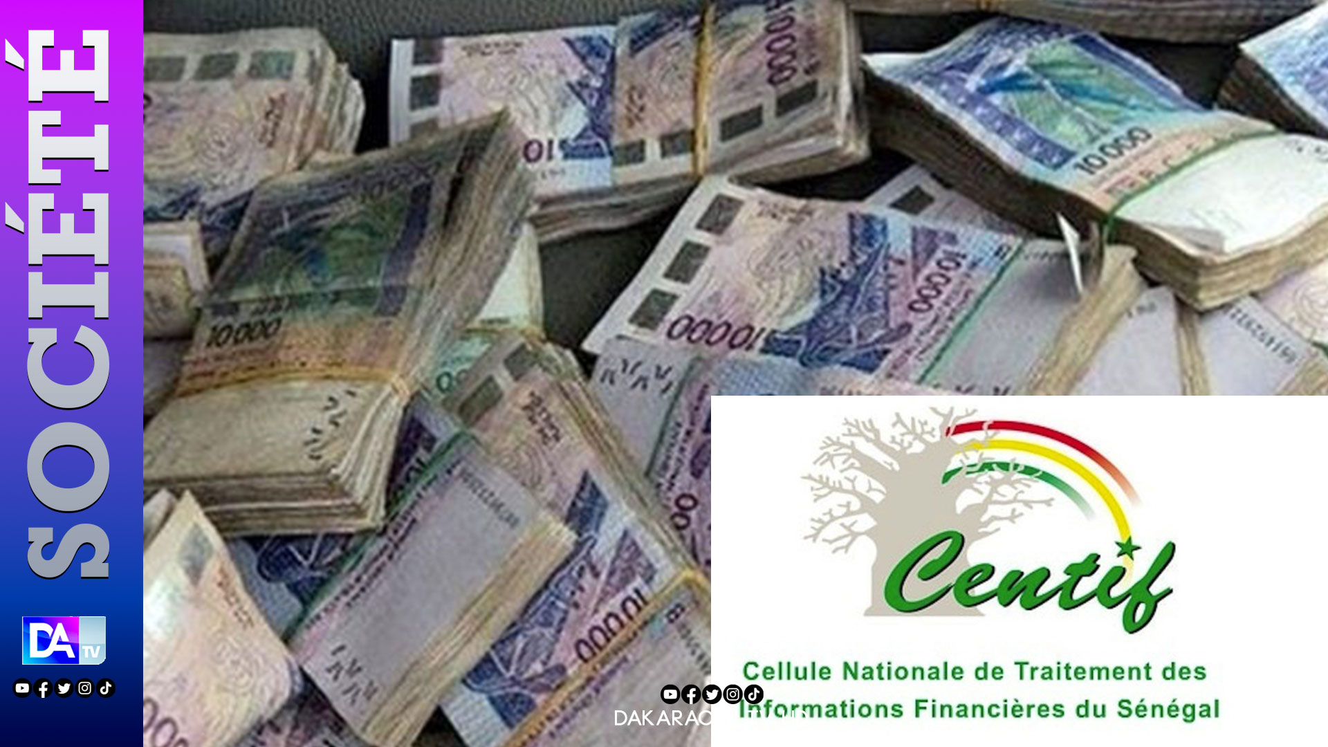 Blanchiment au Sénégal : 866 opérations suspectes et 28 millions de transactions en espèces en 2025