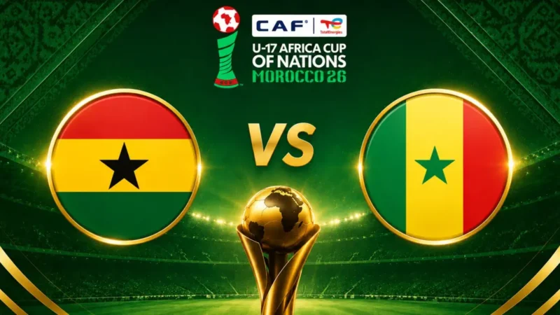 CAN U17 2026 : Sénégal-Ghana ce dimanche à 16h GMT pour la 2e journée du groupe D