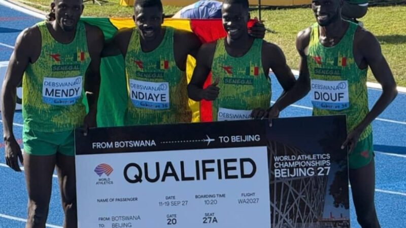 Athlétisme : Le Sénégal s’illustre aux Mondiaux de relais et valide son billet pour Pékin 2027