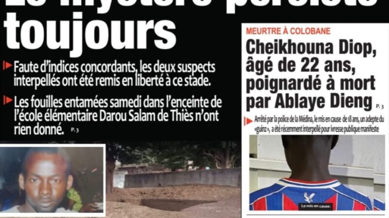Découvrez les Unes des journaux sénégalais du mardi 12 mai 2026