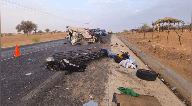 Accident sur la RN2 : un mort et 17 blessés dans une violente collision à Ndiayène Pendao