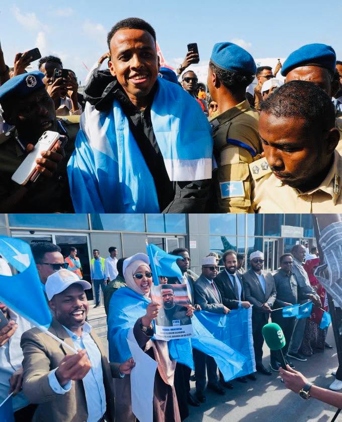 (Vidéo) Mondial 2026: Expulsé des États-Unis, l’arbitre Omar Artan reçoit un accueil triomphal à Mogadiscio
