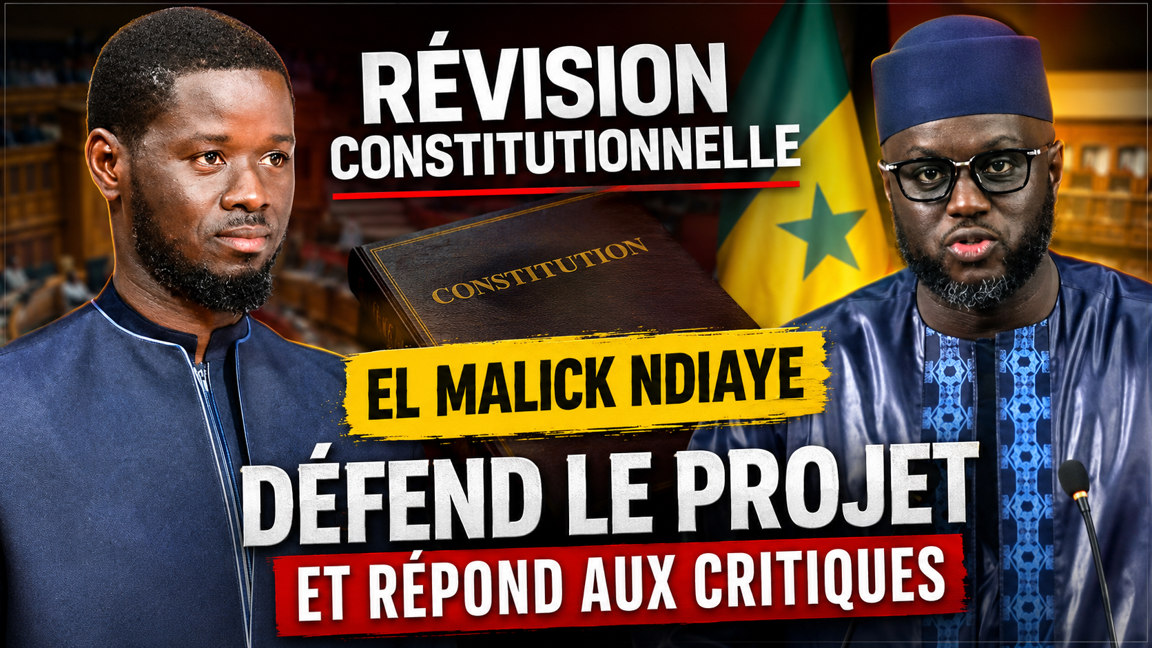 Révision constitutionnelle : El Malick Ndiaye défend le projet et répond aux critiques (Vidéo)