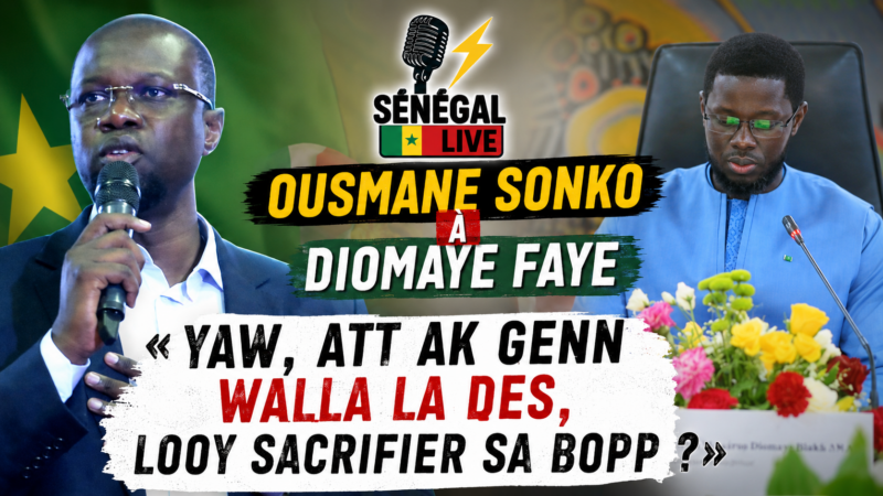 Ousmane Sonko à Diomaye Faye : « Yaw, att ak genn walla la des, looy sacrifier sa bopp ? » (Vidéo)