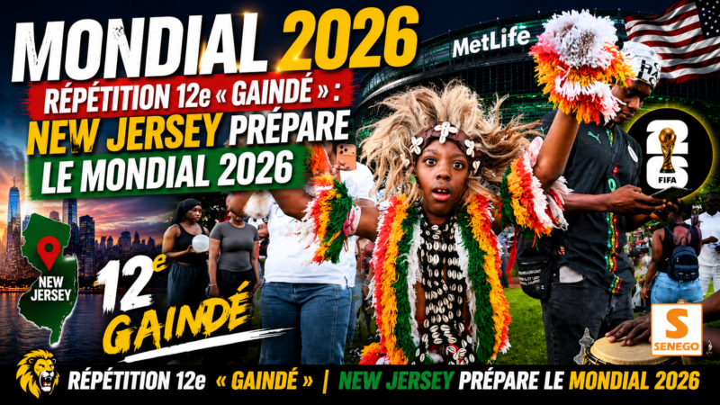 New Jersey : le 12e Gaïndé en répétition pour accompagner les Lions vers le Mondial 2026 (Senego TV)
