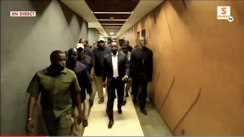 Dakar Arena : entrée spectaculaire d’Ousmane Sonko devant une foule acquise à sa cause