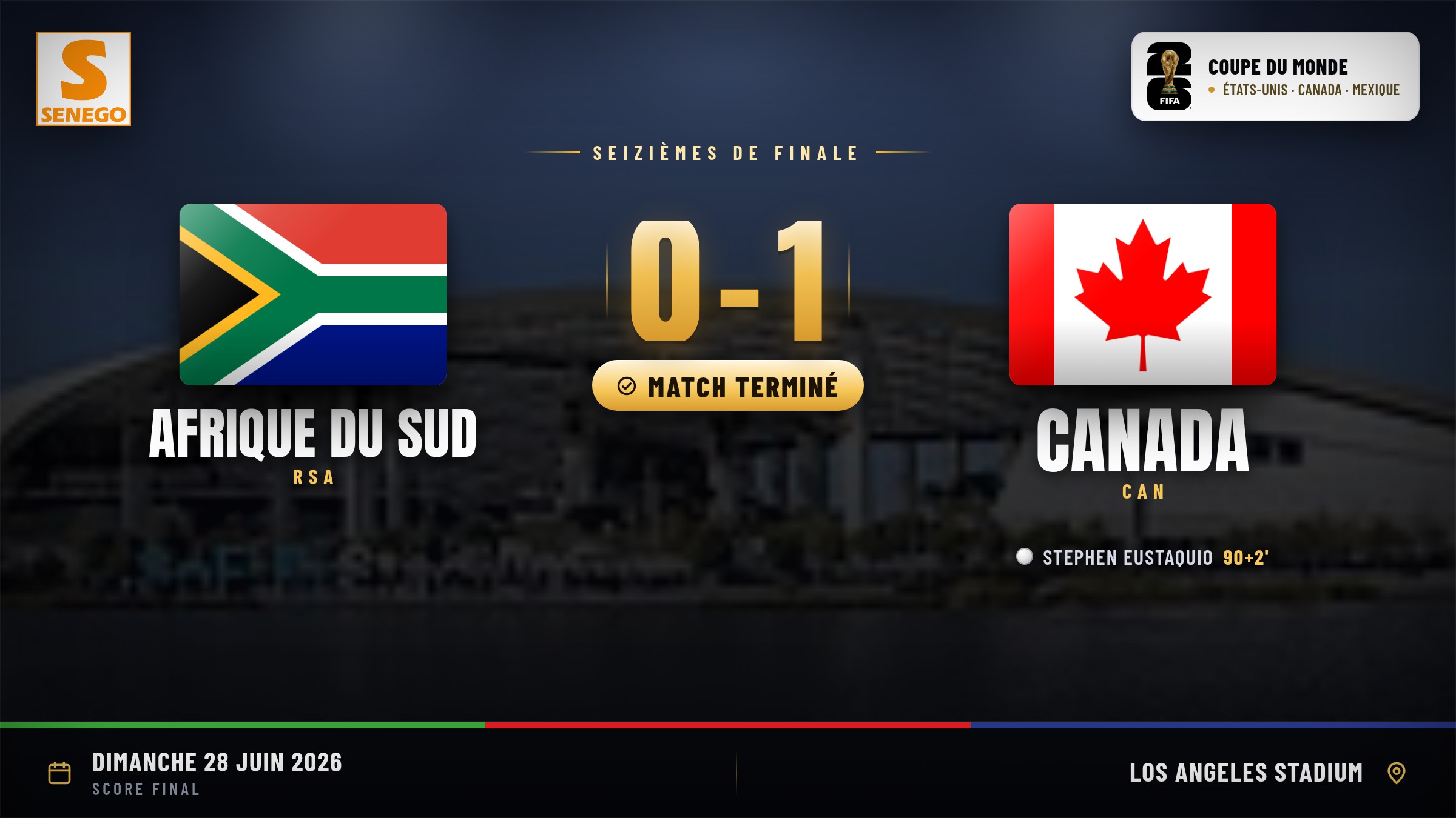 Afrique du Sud – Canada (0-1) : Stephen Eustaquio qualifie le Canada en huitièmes, le résumé et les notes des joueurs
