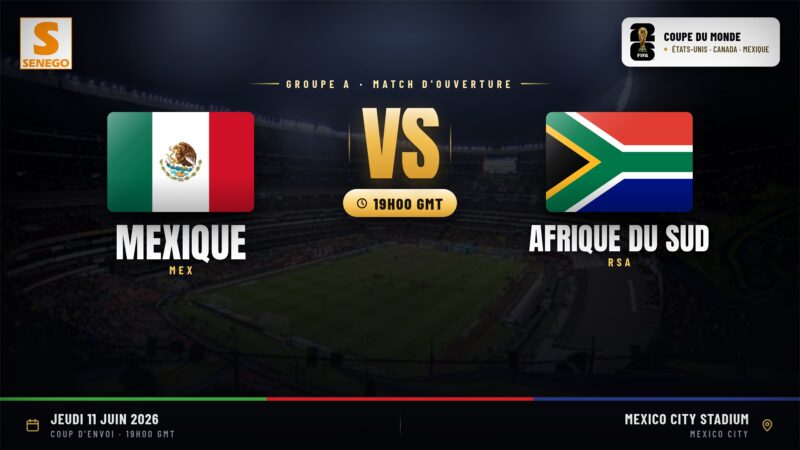 Mexique – Afrique du Sud en direct : suivez le match (Coupe du monde 2026)