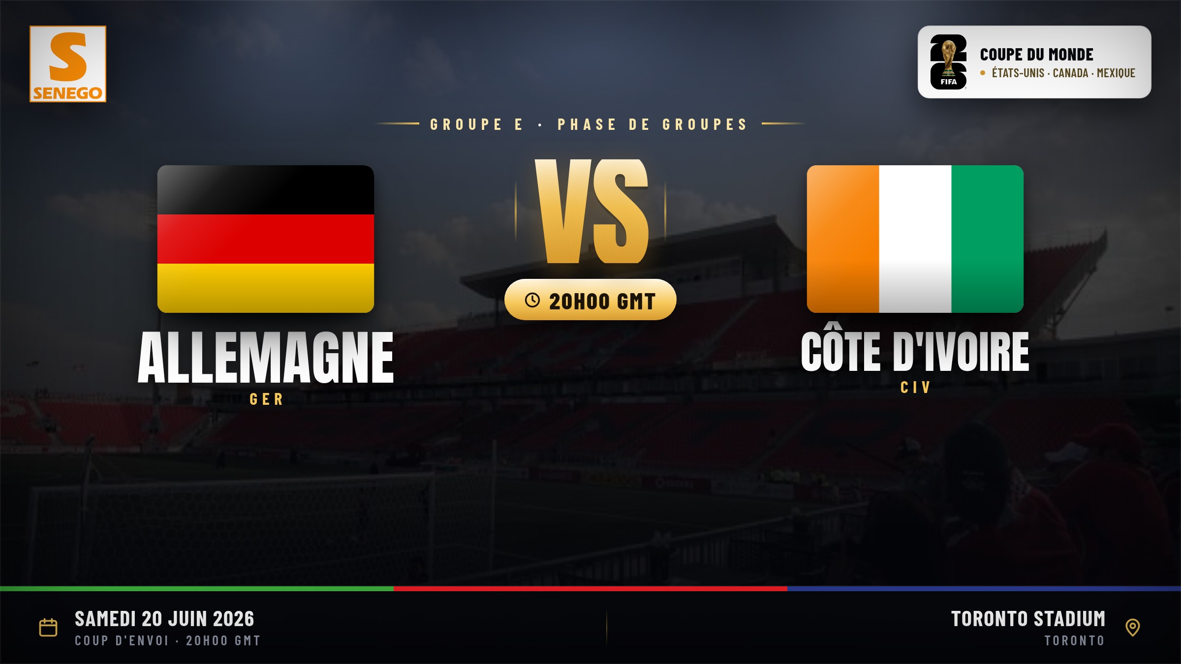 DIRECT – Mondial 2026 : Allemagne vs Côte d’Ivoire, suivez 3e match du groupe E en live sur Senego