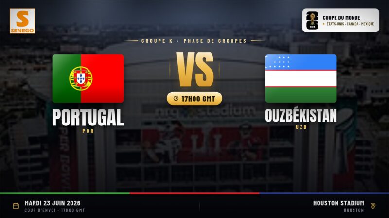 DIRECT – Mondial 2026 : Portugal vs Ouzbékistan, suivez le 3e match du groupe K en live sur Senego
