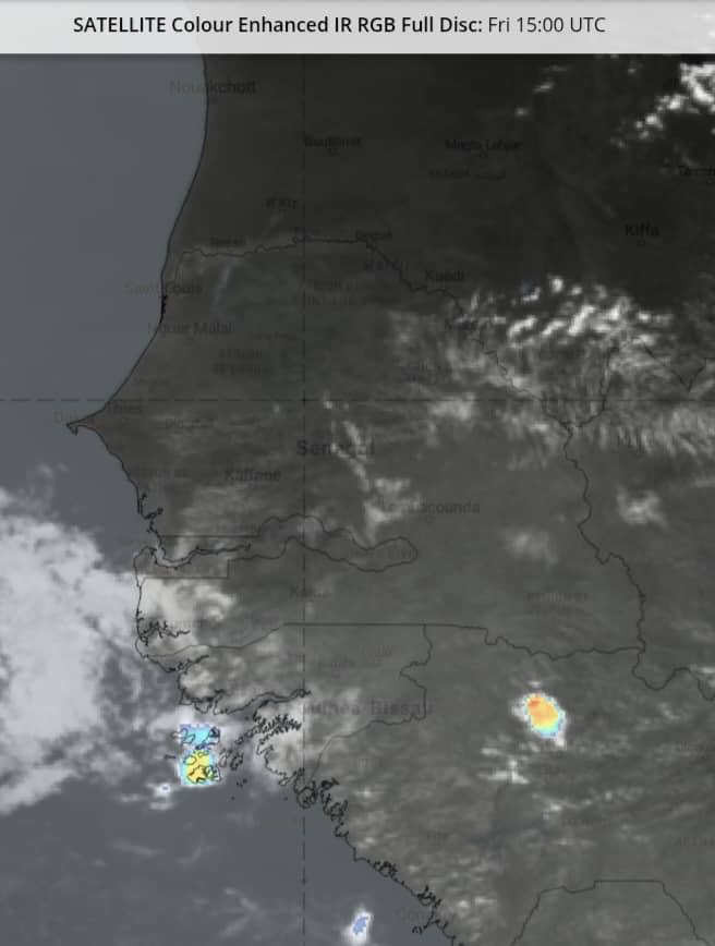Pluies et orages attendus sur le Sud du Sénégal ce soir et cette nuit (26-27 juin 2026)