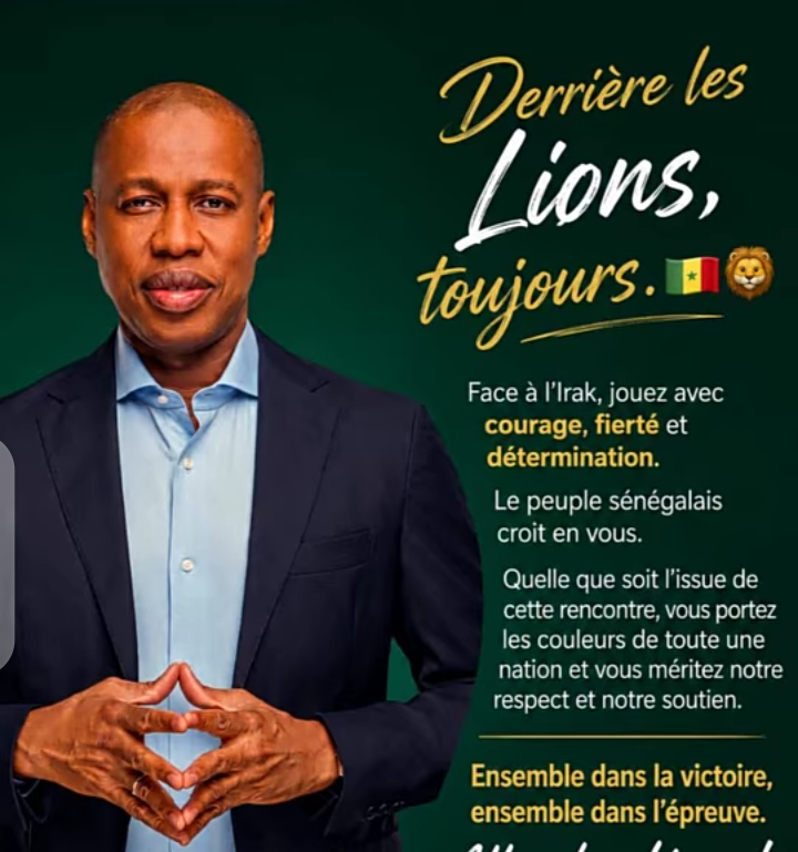 Mady Touré aux Lions:« Dans la difficulté se relèvent les grandes nations.»