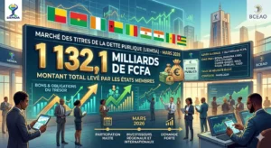 Marché obligataire de l'UEMOA : 1 132 milliards FCFA levés en mars, les coûts d'emprunt en baisse
