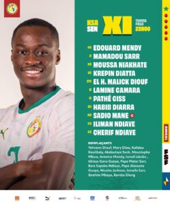 Lions : Sadio Mané titulaire, Mendy dans les buts face à l'Arabie Saoudite