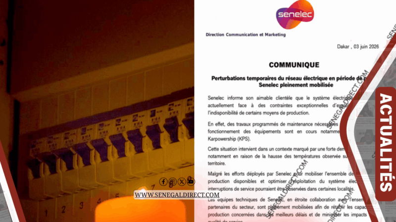 Senelec : chaleur et maintenance de Karpowership, des coupures possibles au Sénégal