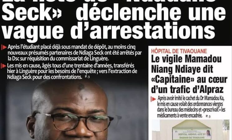 Découvrez les Unes des journaux sénégalais du vendredi 12 juin 2026