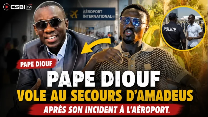 Pape Diouf vole au secours d&rsquo;Amadeus après son incident à l&rsquo;aéroport. (Vidéo)