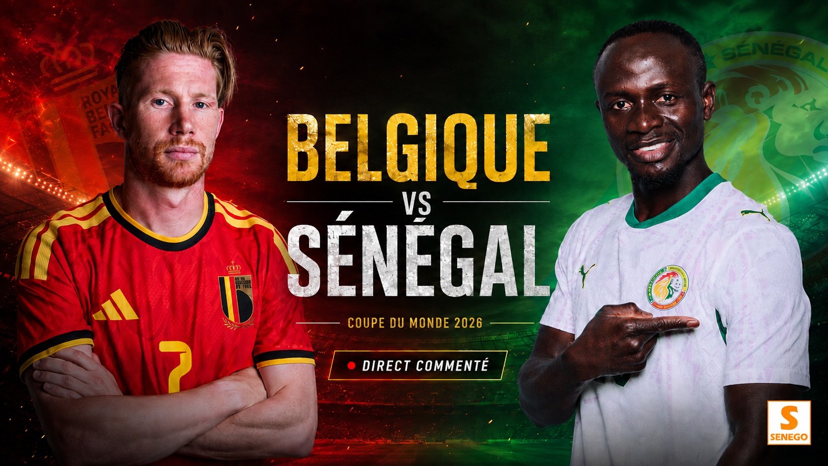 DIRECT – Mondial 2026 : Belgique vs Sénégal, suivez le seizième de finale en live sur Senego