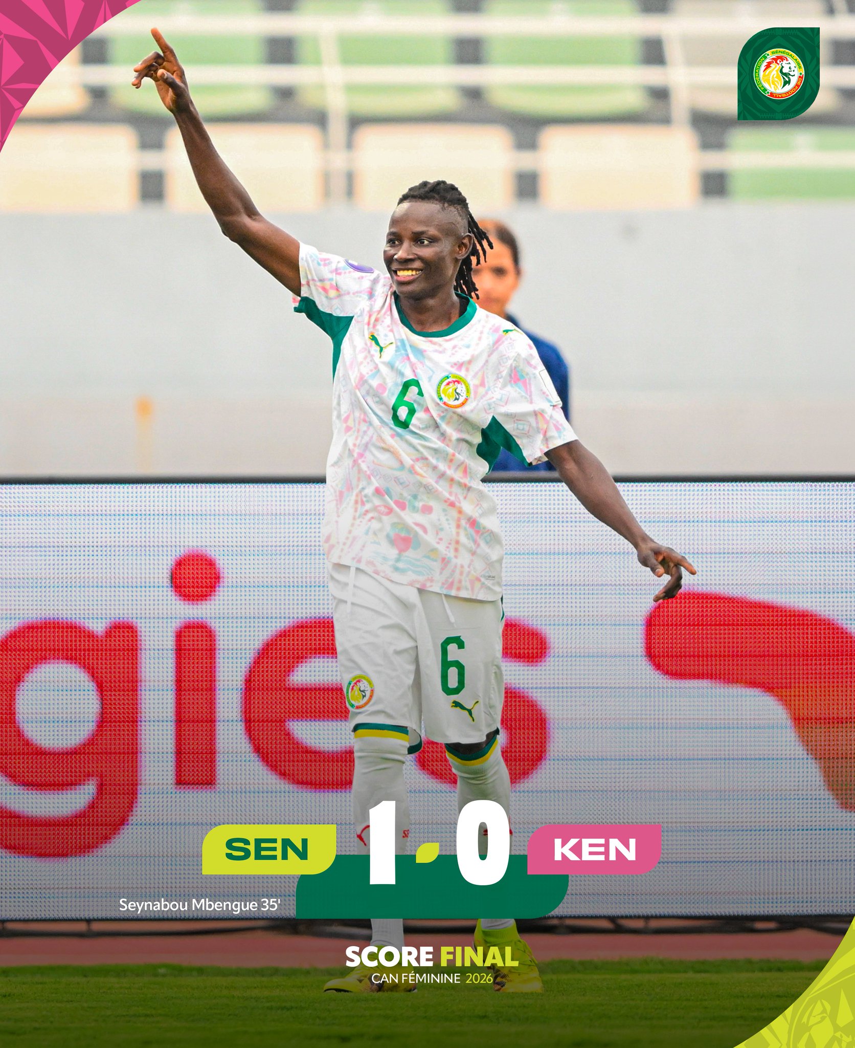 CAN féminine : le Sénégal bat le Kenya 1-0 et se relance, prochain match contre le Maroc le 3 août