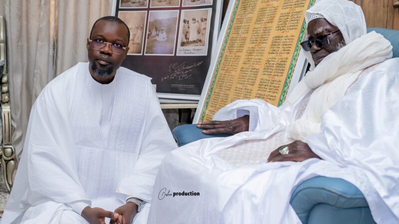 « Diameu… » : le message d&rsquo;Ousmane Sonko qui a ému Serigne Mountakha (vidéo)